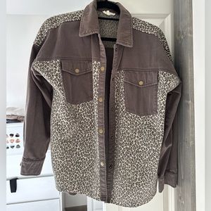 Brown/ Cheetah Jacket